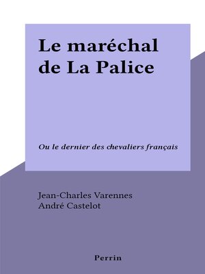 cover image of Le maréchal de La Palice